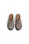 Mink Suede Genuine Leather Buckle Women's Daily Comfortable Sabo Slippers