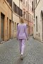 Cotton Corded Fabric Women's Blouse and Pants Two-Piece Set - 5