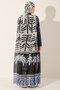 Long Pareo with Gathered Shoulder Detail - Alf7145 - 5