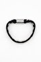Men Leather String Bracelet, Black - 4