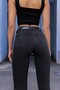 Talyra Women's High Waist Anthracite Nail-Tipped Skinny Jeans - 2