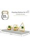 Wall Shelf, Floating Rectangle (GREY, 80CM) - 2