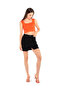 Women Black Split Distressed Denim Mini Skirt - 4