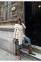 Women's Shawl Detail Beige Jacket - 7
