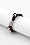 Men Leather String Bracelet, Brown - 2