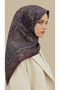 وشاح قطني بنمط عرقي 120*120 سم - 5