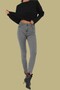 Yaleris Women's Gray Flexible Classic High Waist Skinny Leg Jeans - 2