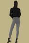 Yaleris Women's Gray Flexible Classic High Waist Skinny Leg Jeans - 4