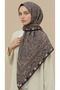 وشاح قطني بنمط عرقي 120*120 سم - 6