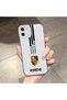 iPhone 12 Compatible Transparent Camera Protected Car Brand Pattern Airbag Soft Silicone Phone Case