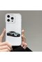 iPhone 14 Pro Max Compatible Case with Transparent Camera Protection Soft Silicone Case Sports Car Pattern - 2