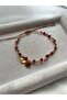 Letter-Engraved Agate Stone Couple Friendship Bracelet & Anklet / Handmade