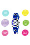 Boys Blue Canvas Rip Strap Football Time Teacher Watch - 5