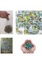 Mixed Color 100 Pieces of Marbles Toy Ball Set in a Net Glass Marbles Glass Marbles Glass Marbles Balls - 3