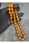Large Size Old Collectible High-End Crimped Amber Prayer Beads