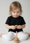 Black Set of 2 Cotton Baby T-Shirts Short Sleeve Comfortable Fit 0-3 Years - 5