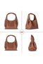 Genuine Leather Women's Shoulder Bag with Modern and Functional Design – Cortina - Tan Color - 6