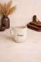 Stoneware, Matte Retro Mug Cup (Happy, Hope, Feel, Coffee)