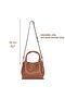 Genuine Leather Women's Shoulder Bag with Modern and Functional Design – Cortina - Tan Color - 5