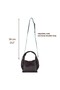 Genuine Leather Women's Shoulder Bag with Modern and Functional Design – Cortina - Dark Brown - 4