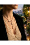 Lalezar Perla Vintage Flower Necklace Steel