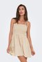 Women's Regular Fit Sleeveless Cotton Thin Strap Dress