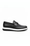 Alvino 367 Black 100% Genuine Leather Lightweight Ultra Comfortable Casual Men's Shoes - 5