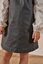 Baby Collared Shirt Glitter Denim Girls' Dress Black - 5