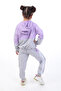Girl's 2-Piece Set: Hooded Sweatshirt with Pockets & Jogger Sweatpants with Elastic Waistband - - 2