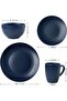 HOMD 16-Pieces Stoneware Dinnerware Set, Kitchen Dinnerware Ceramic Crockery Set, Dinner Service Set - 2