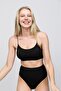 Women's Black Seamless High Waist Slip Panties