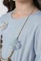 Girls' Skirt Tiered Short-Sleeve Necklace Dress - 7