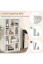 4-Tier Geometric Bookshelf - 6