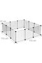 Small pet cage, 24 elements, Black - 2