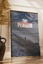 Wooden Framed Nihilistic Penguin Themed Decorative Painting, Modern Home, Office, Living Room Wall Painting - 3