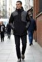 Men's Black Gray Coat - Water Repellent Windproof Hooded - Premium Winter Coat - 2