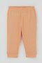 Baby Girl Pajama Set with Shoulder Patches, Floral Print and Embroidery, 4 Months-1 Year, Salmon - 3