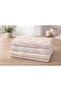 Madamgold Towel 50X90 6 Pieces Leaf Pattern (Gold-Silver-Bronze) Hand and Face Towel - 2