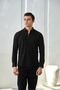 Men's Slim Fit Button-Down Collar Linen Look 100% Cotton Shirt - 3