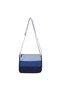 Denim Sling Bag for Women, Horizontal Stripes Crossbody Bag, Premium Canvas Compact Sling Purse, Stylish Travel Bag for Daily Errands & Casual Use