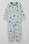 Baby Girl Pajama Set, Cheerful Season, New Year's Themed, 9 Months-3 Years, Water Green