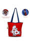 Dance of the Hands Canvas Tote Bag for Women, Ethnic Mudra Art Shoulder Handbag, Cultural Theme Stylish Tote, Artistic Everyday Bag for College, Workshops & Daily Use - 4