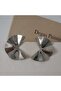 Women's Silver Color Fan Shaped Modern Design Earrings - 3