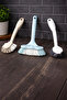 3-Piece Hygienic Cleaning Brush Set |   Separate Brush for Bathroom, Sink, and Dishes |   Multi-Purpose Powerful Cleaning - 6