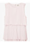 Sleeveless Crew Neck Layered Midi Chiffon Dress - 5