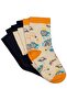 Space 3-Piece Men's Socks for Ages 2-12 - Standard for 4-5 Years Old - 4