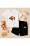 T-Shirt Shorts Kids Set 100% Cotton Comfortable Cut Casual Cute Printed 2-Piece Combination