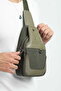Khaki Canvas Men's Shoulder Bag - Casual Crossbody Messenger Bag - 7