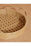 Brown Woven Round Basket - 3