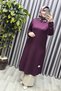 Women's Clothing Plus Size Slit Sleeves Elasticated Sports Solid Color Tunic - 7